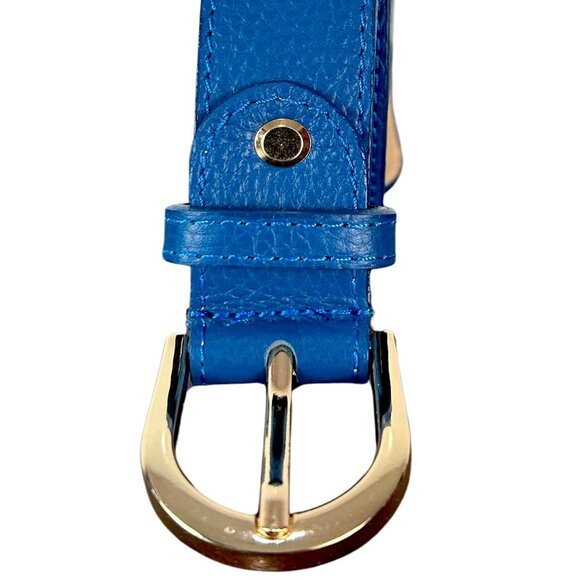 Lare Women Belt Designer Italian Leather - Blue main image 5